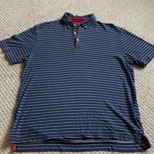 Robert Talbott Men’s striped polo shirt